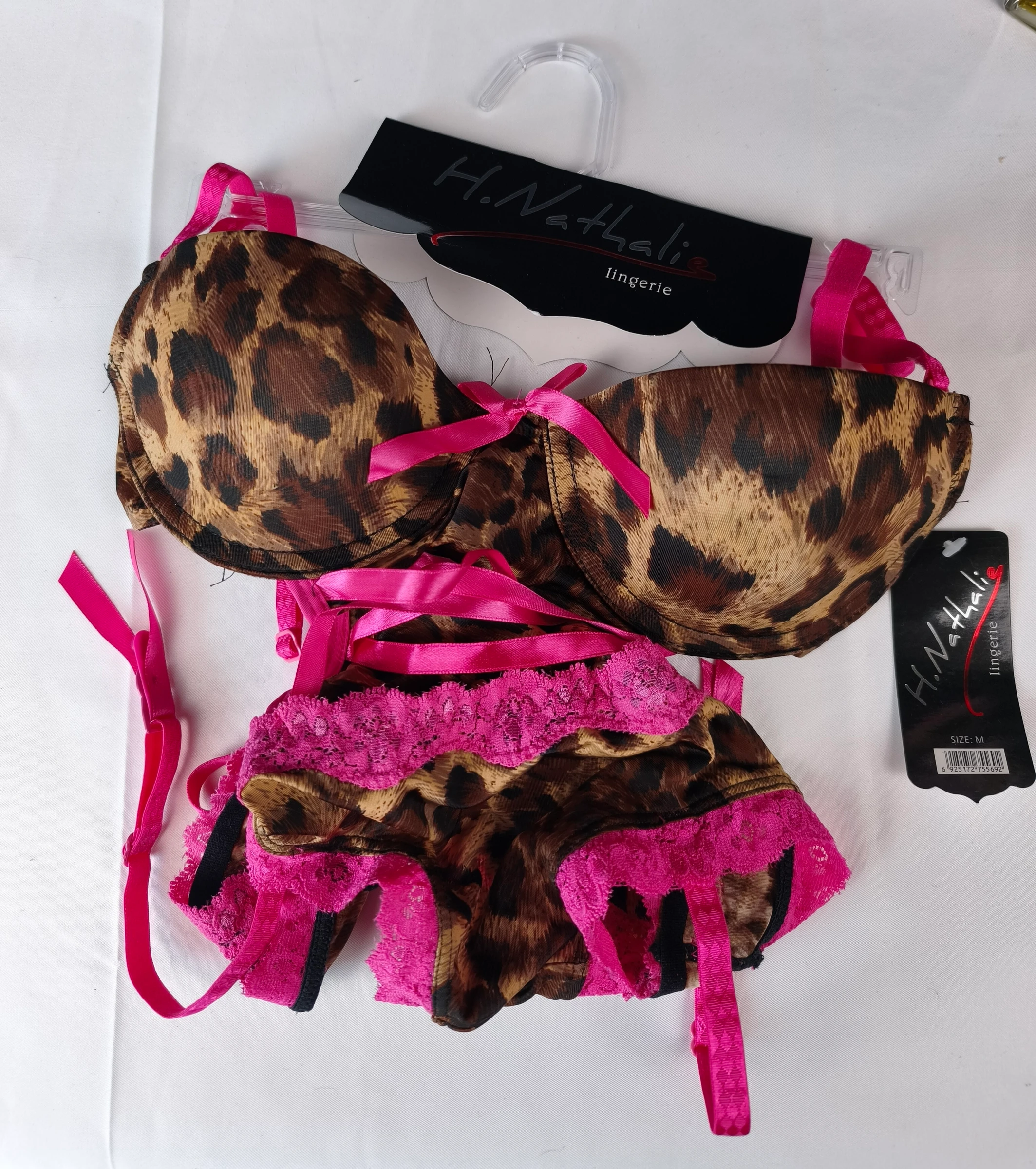 Body Léopard H&Nathalie con Portaligas Integrado – Nuevo Talla M 38/40 – photo 5
